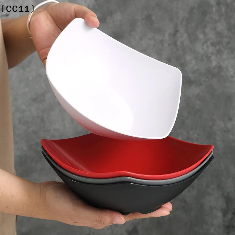 Plastic Salad Mixing Bowls Premium Multipurpose Fruit Vegetable Qme