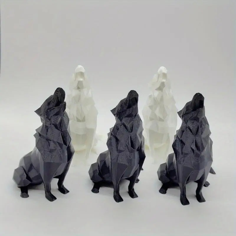 Office Decor Indoor Outdoor Use Modern Abstract Geometric Wolf Qme