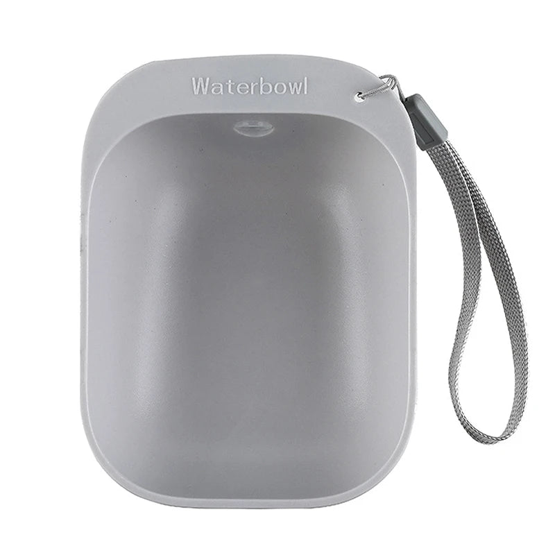 Pet Dog Water Bottle Cat Outdoor Dispenser Supplies Travel Portable Qme gray 13cm