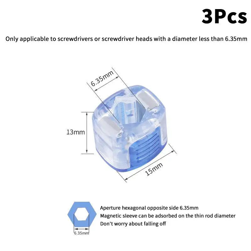 Screwdriver Bit Powerful Magnetizer Universal 1 4 Hex Drill Magnetic Qme Blue
