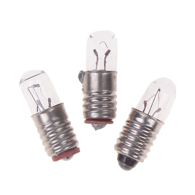 Lot Mini Indicator Light Bulb E5 Screw Mouth Miniature Lamp 6 3V 12V Qme