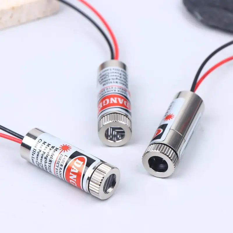 1 2 650nm 5mW Laser Diode Head Red Point Line Cross Module 5V Pointer Qme