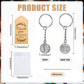 Baptism Key Ring Double Sided St Benedict Medal Keychain Organza Bags Qme Silver