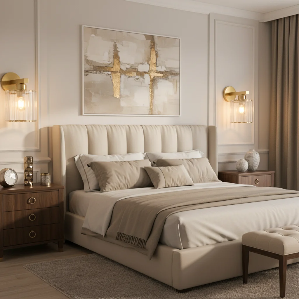 Modern Crystal LED Wall Lamp Bedroom Study Bedside Hotel Restaurant Bedside Wall Lights Living Room Decoration Luxury Wall Lamps Qme