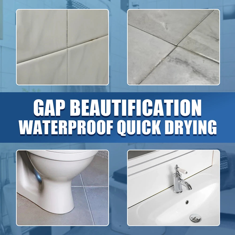3pcs Grout Pen White Tile Paint Marker Mildew-proof Grout Filler Pen Safety Tile Repair Beauty Pen for Restoring Tile Wall Floor Qme