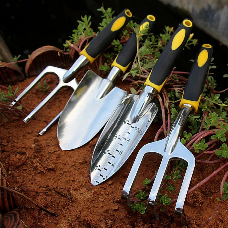 Garden Tool Hand Trowel Rake Cultivator Weeder Tools Ergonomic Handle Qme