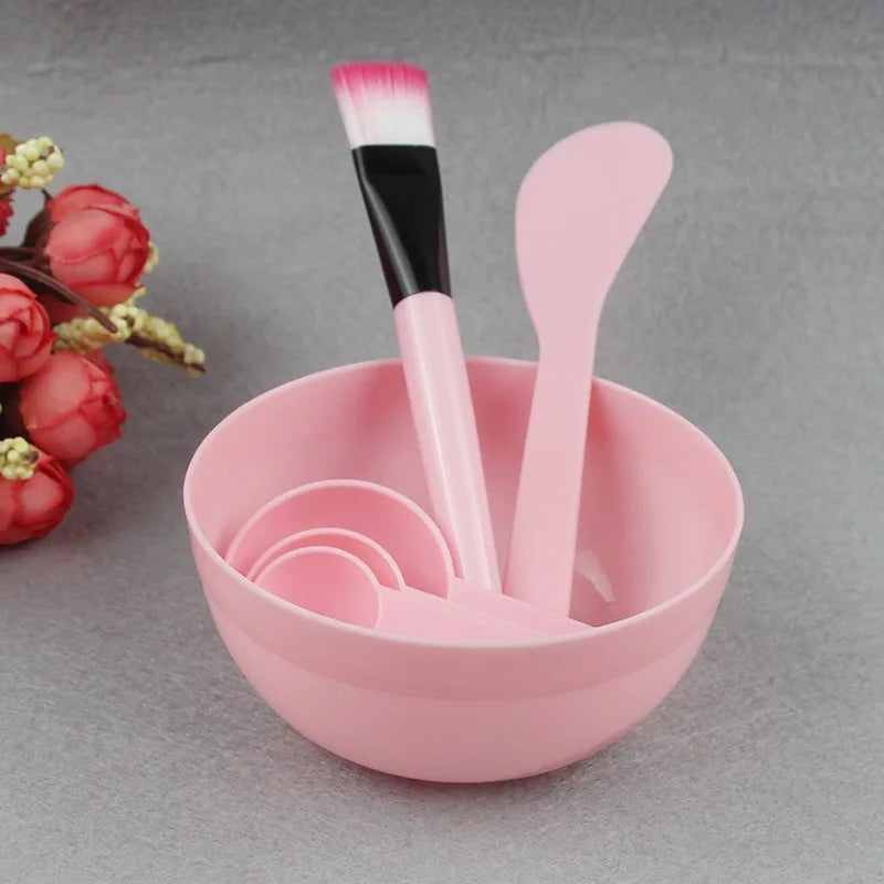 7pcs/Set DIY Face Mask Mixing Tools - Facial Applicator Spatula Mask Bowl Spoons -Applying Masks And Skin Care Products Qme 4PCS