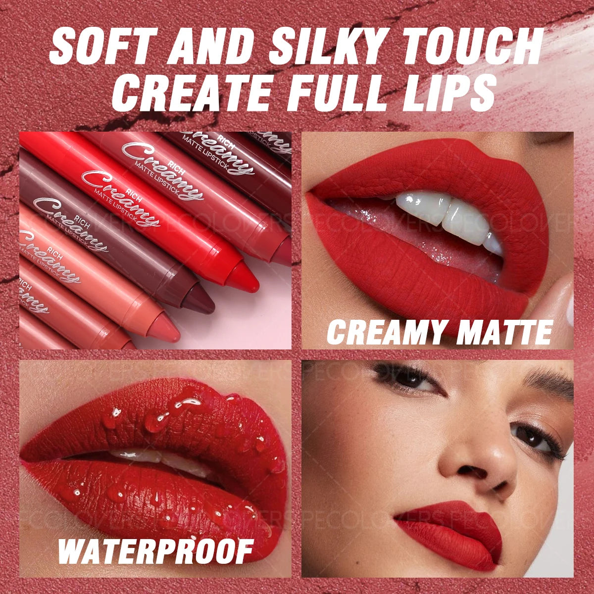 Lip Liner Depicts Contours Full Charming Lips Multiple Colors Choose Qme