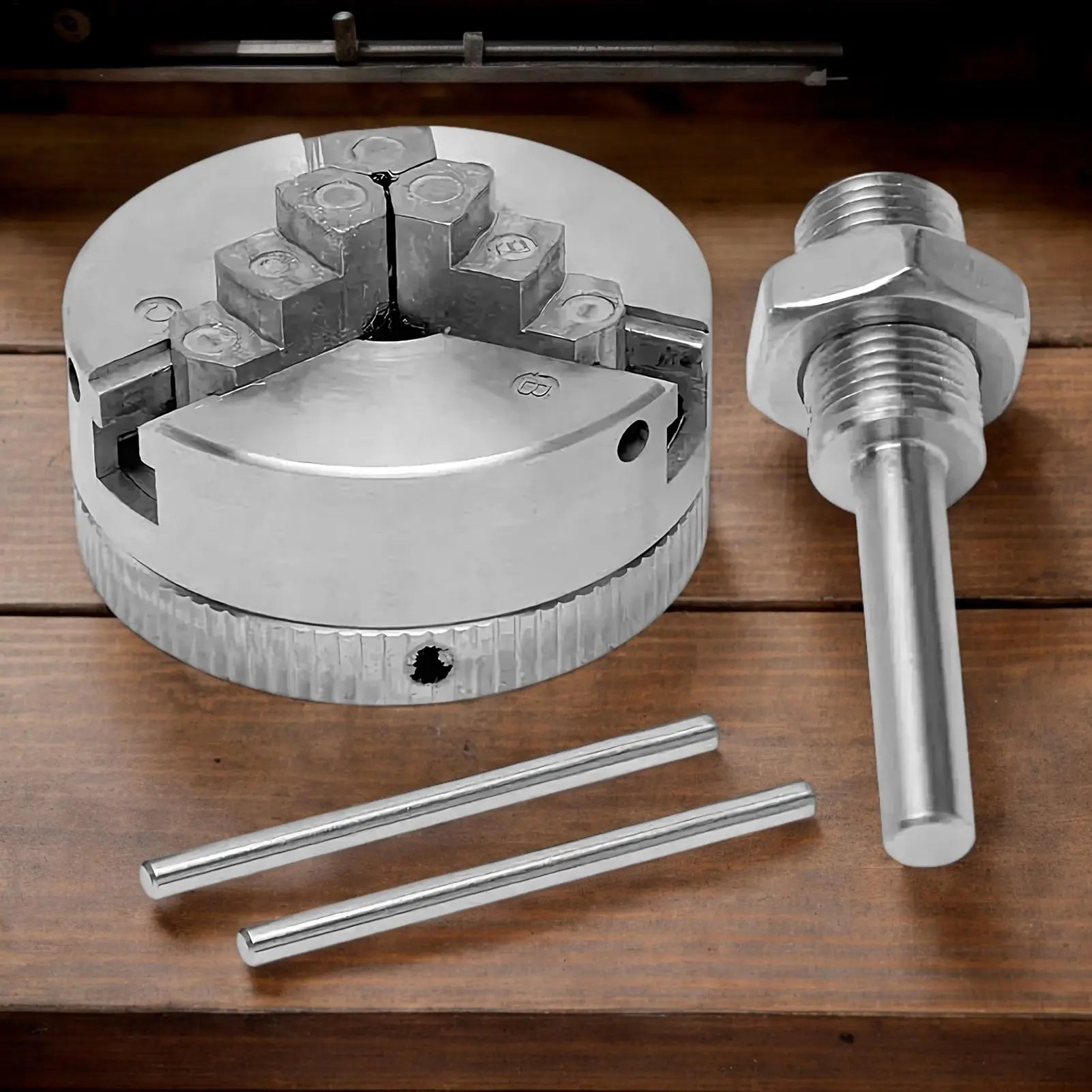 3 Jaw Lathe Chucks 3 Jaw Lathe Chucks for Woodturning Self-Centering Precision Collet Drill Accessories for Industrial Workshop Qme Default Title