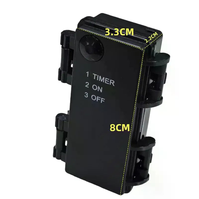 2 Sections AA Battery Holder 3V No 5 Waterproof Dustproof Cartridge Qme