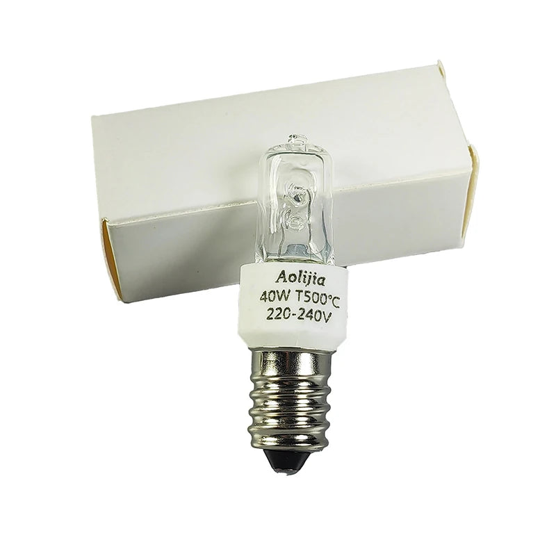 25W 40W E14 Oven Light Bulb 220-240V Safe Halogen Lamp Temperature Qme