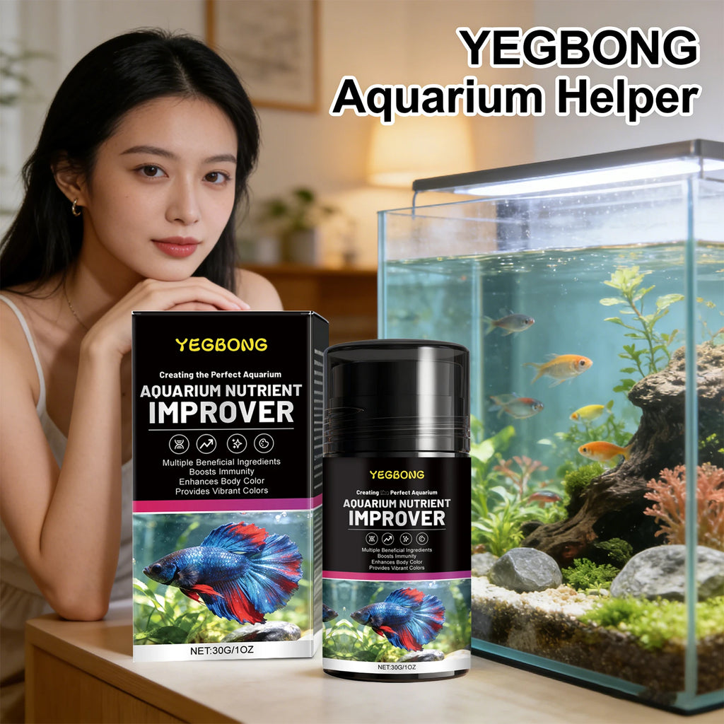 Aquarium Nutrient Improver Promoting Growth Supplement Natural Pigment Enhancing Color Boost Lmmunity Ornamental Fish Care Agent Qme