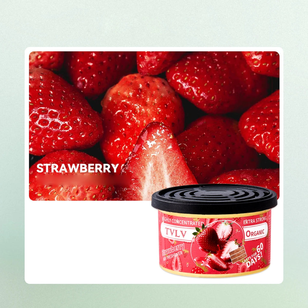 Car Solid Air Freshener Fresh Long-lasting Fragrance Odor Creating Qme STRAWBERRY