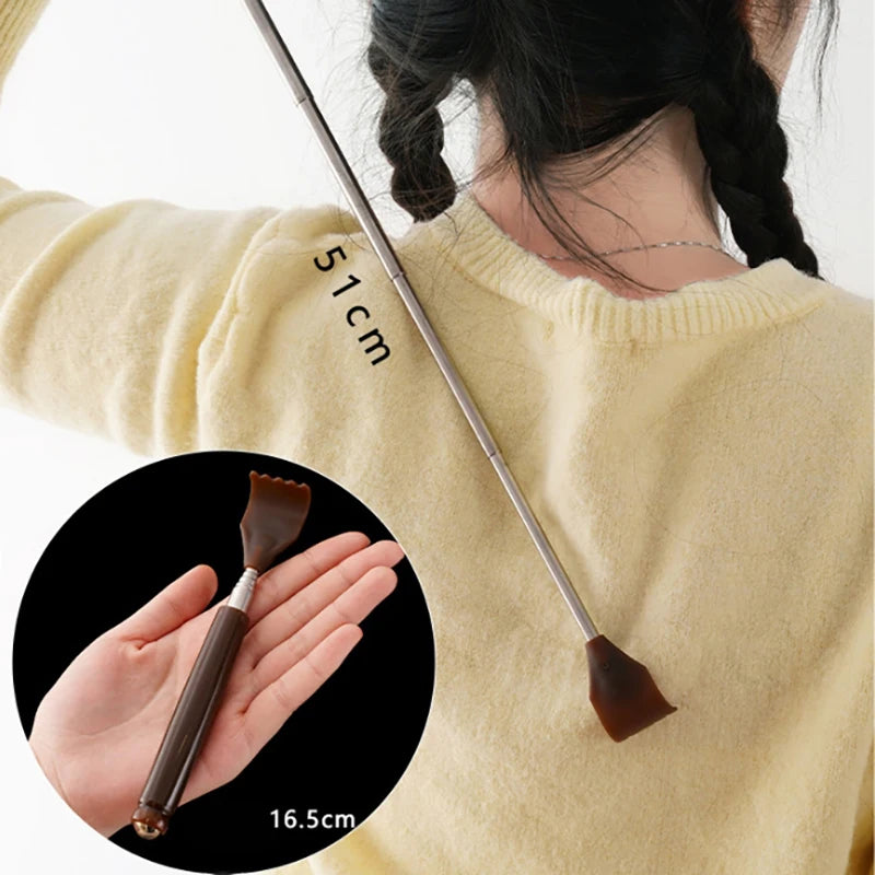 Extendable Magnetic Ball Hackle Back Scratcher Magnet Telescopic Qme