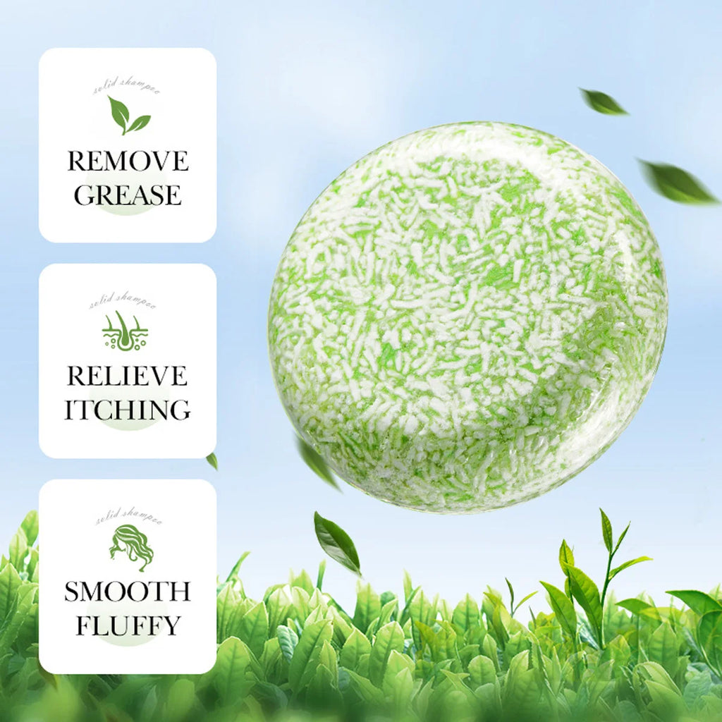 Tea Tree Essential Oil Solid Shampoo Bar Deeply Cleanses Nourishes Qme
