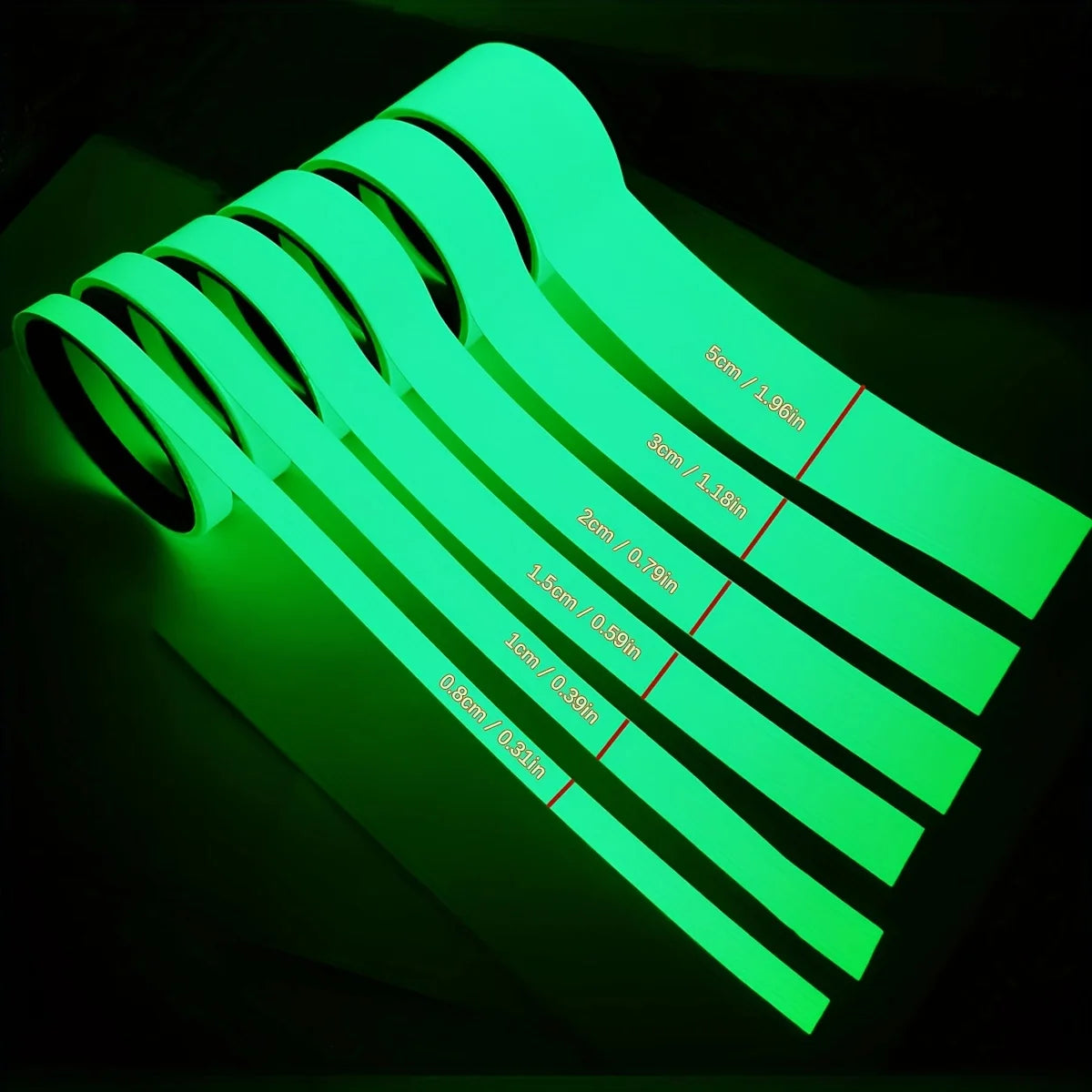 Luminous Fluorescent Night Self-adhesive Glow In The Dark Sticker Tape Safety Security Home Decoration Warning Adhesive Tape Qme