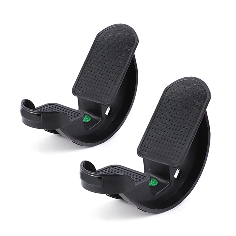 1 Foot Rocker Elastic Plate Calf Stretch Ankle Achilles Tendon Qme 2PCS Black