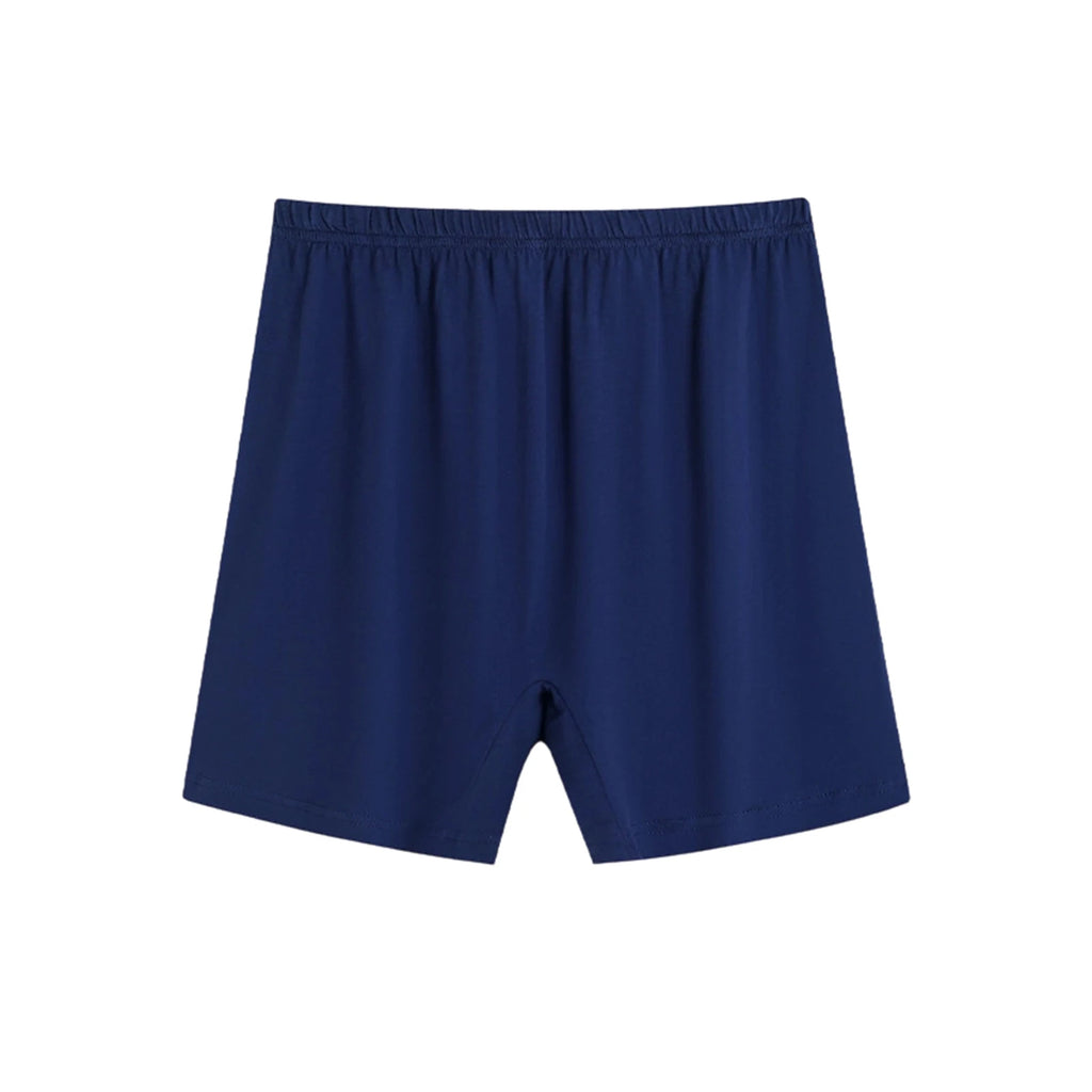 Men's Solid Color Casual Loose Underwear Elastic High Waist Breathable Shorts Thin Soft and Comfortable Sleepwear Homewear Qme