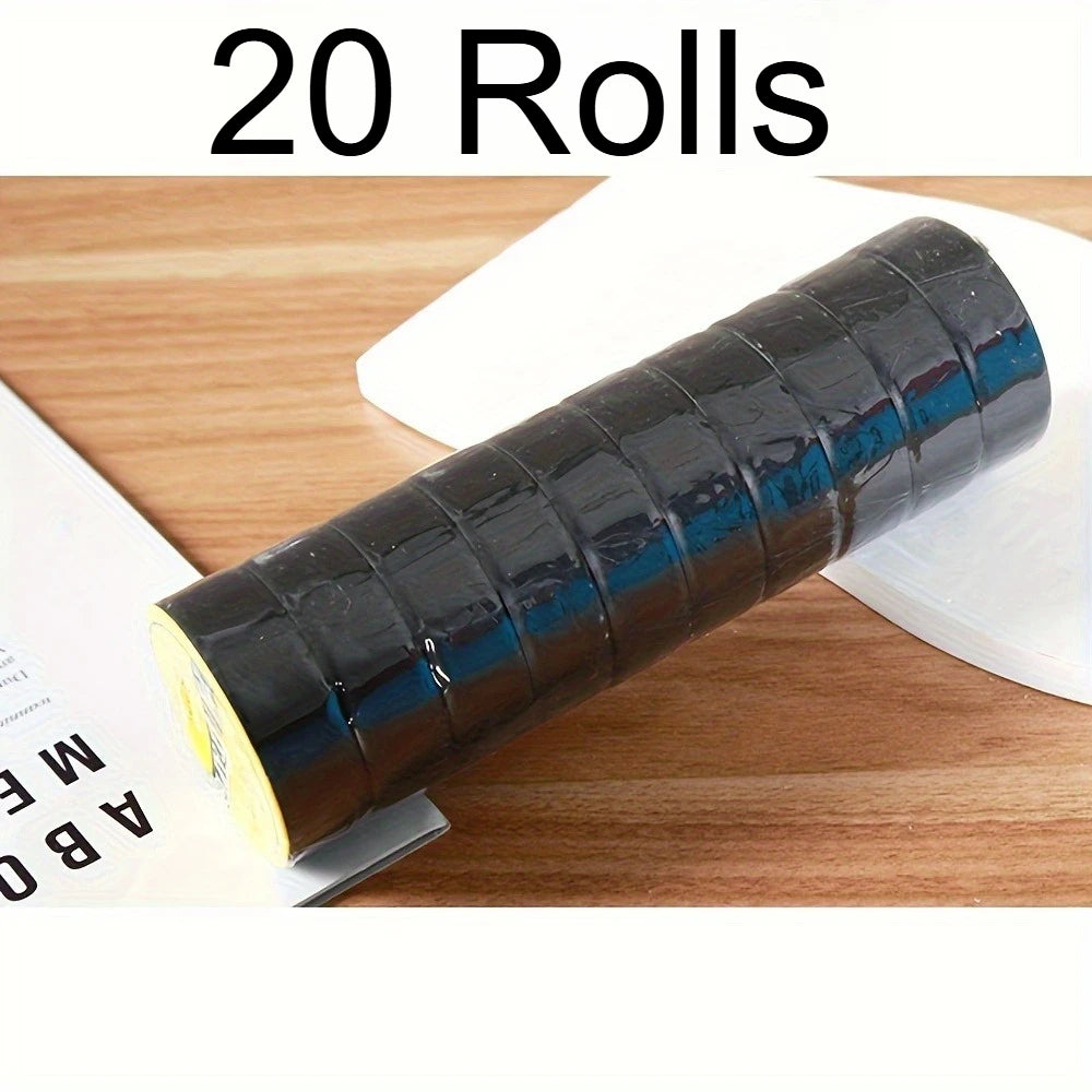 Electrical Tape, Strong Adhesive Insulation, Suitable for Home DIY, Repair, Electrical, Automotive and Equipment Qme 20 Rolls