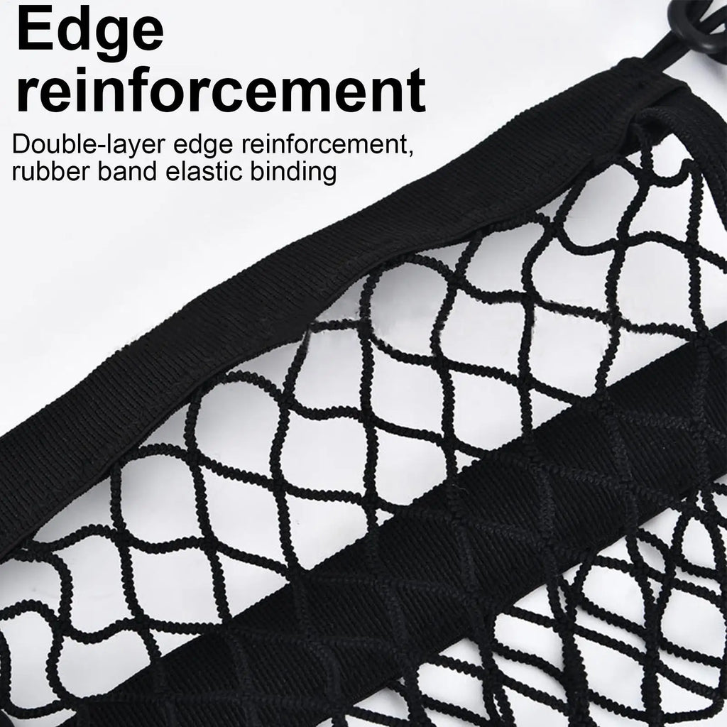 Cargo Net For Motorcycle High Elastic Polyester BungeeNet With 4 Hooks 360 Degree Rotatable Easy Installation Motorcycle Net Qme