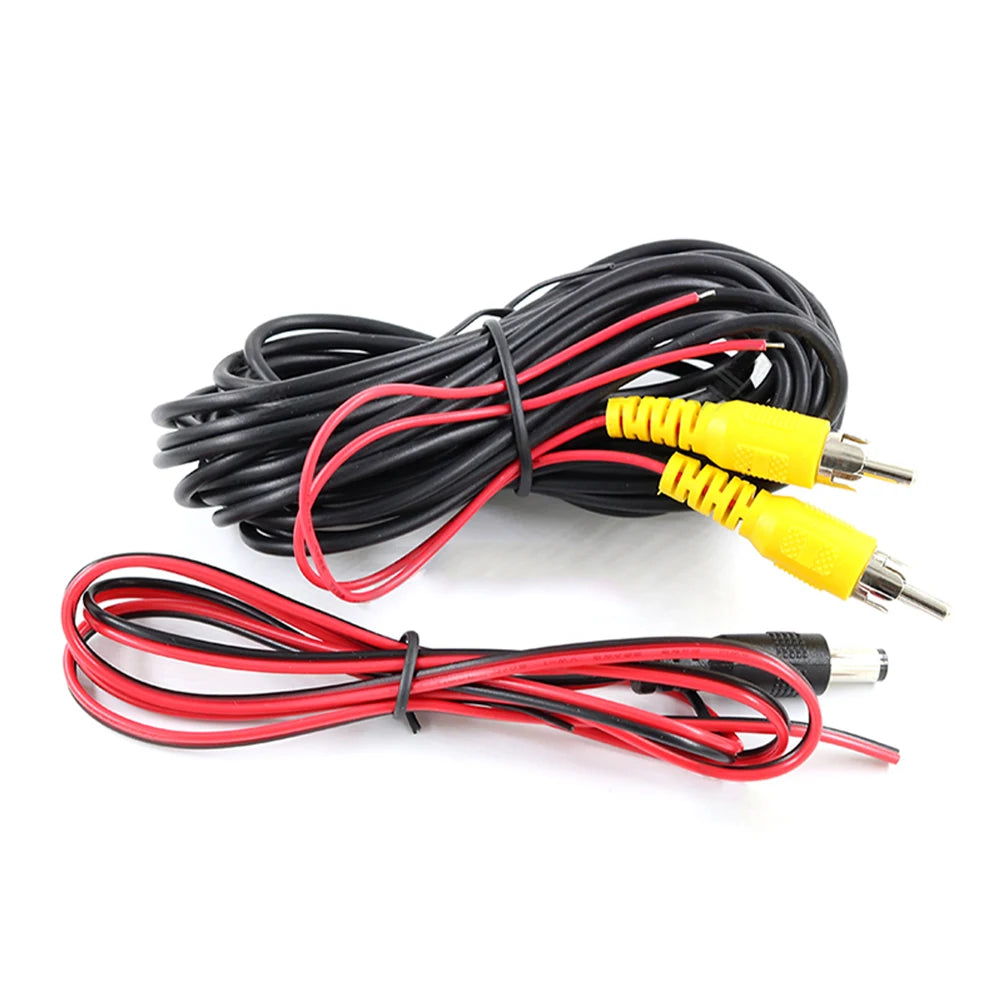 10PCS Car Camera Power Cable, Reverse Image Video Connection Line for Vehicle Rearview System Qme
