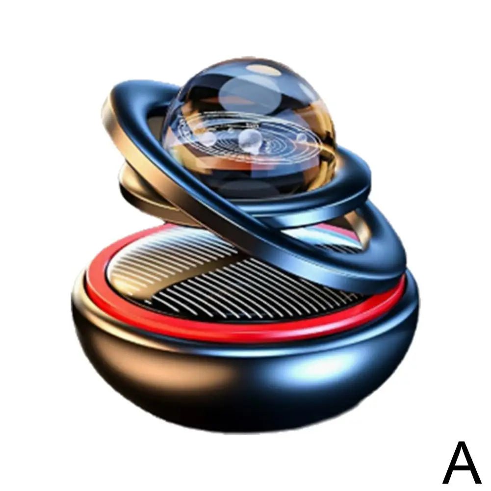NEW Solar Power Car Perfume Car Air Freshener Solar Ornaments Rotating Aromatherapy Perfume Ornaments Creative Car Diffuser Qme A