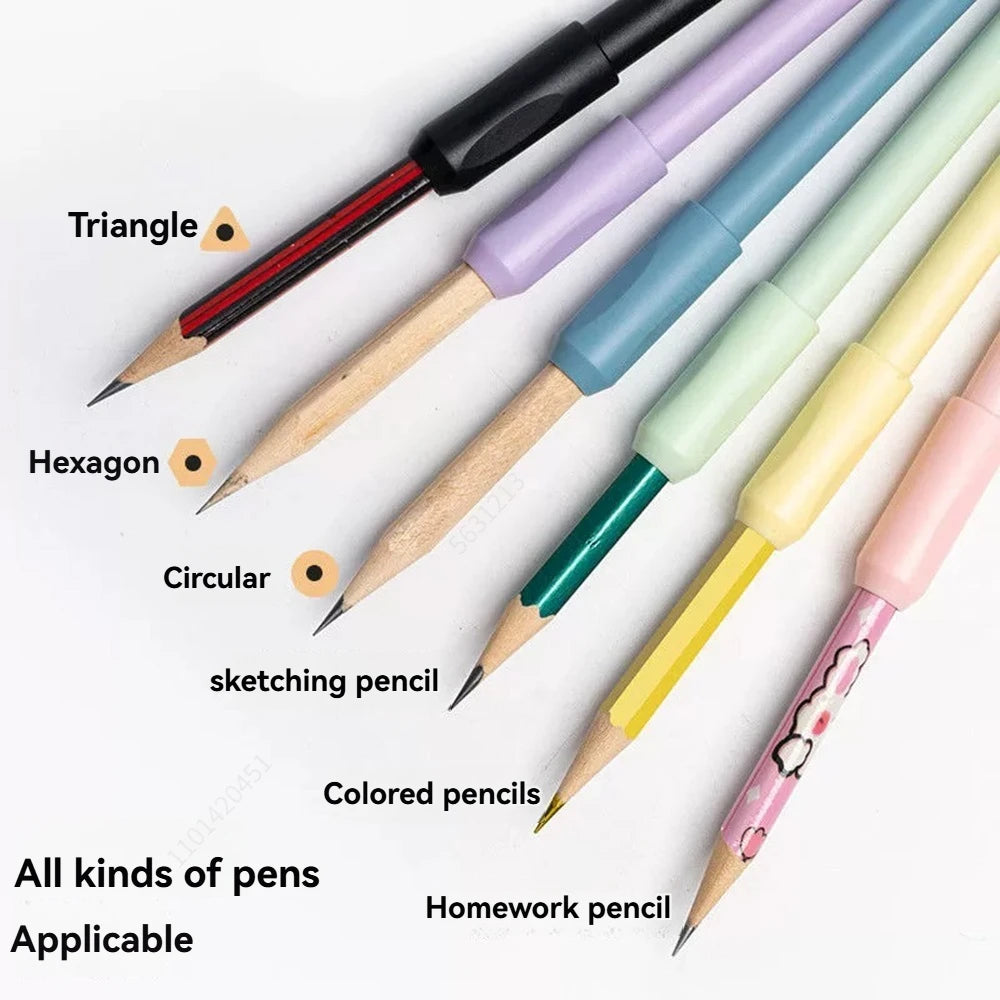 5/6 Pcs Pencil extender art pen grip pen holder sketching pencil colored pencil case extension art school office supplies Qme