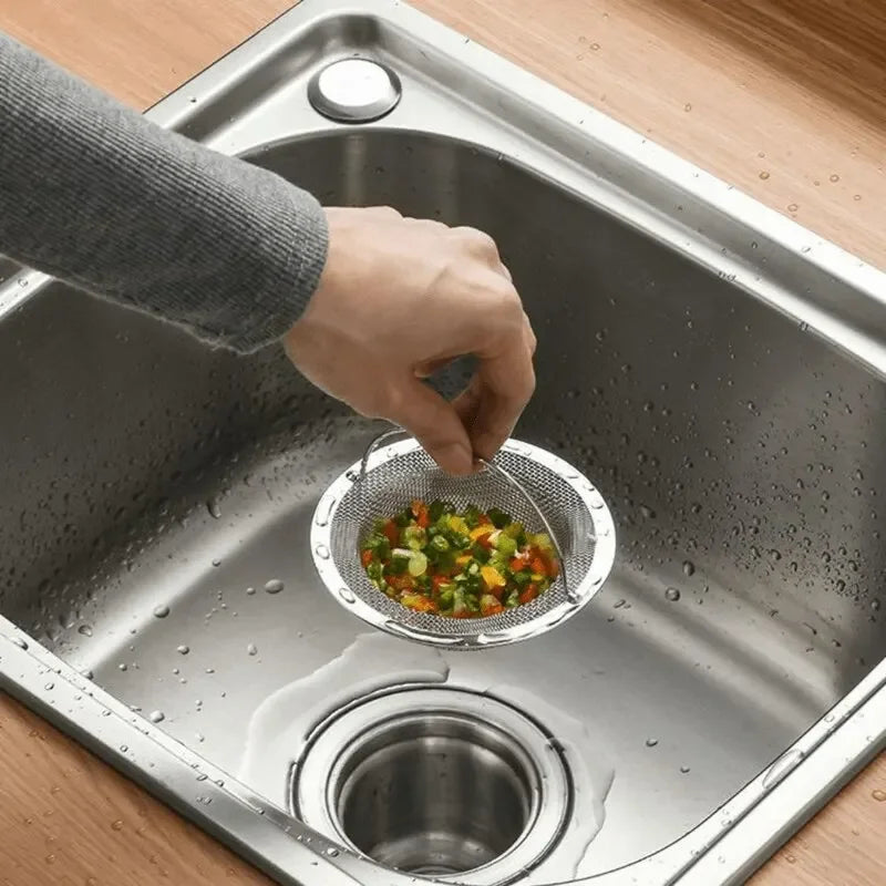 1/2/5PCS Sink Strainer Kitchen Drain Strainer Dish Drainer for Sink With Handle Metal Sink Strainer Floor Drain For Kitchen Kit Qme