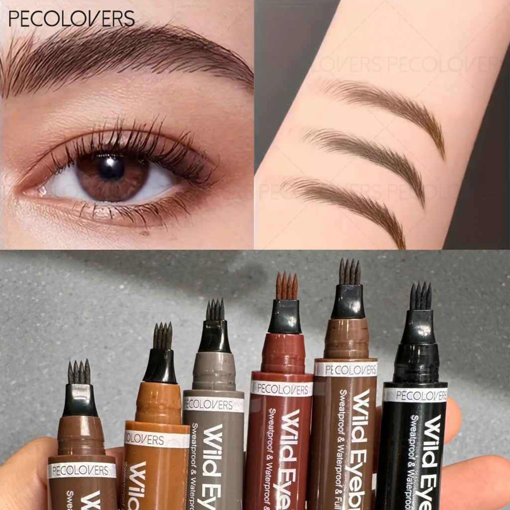 Perfect Four-pronged Liquid Eyebrow Pencil Natural 3D Look Qme