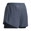 New Men Running Shorts Gym Sports Shorts 2 in 1 Quick Dry Workout Training Gym Fitness Jogging Short Pants Summer Men Shorts Qme GY 2XL