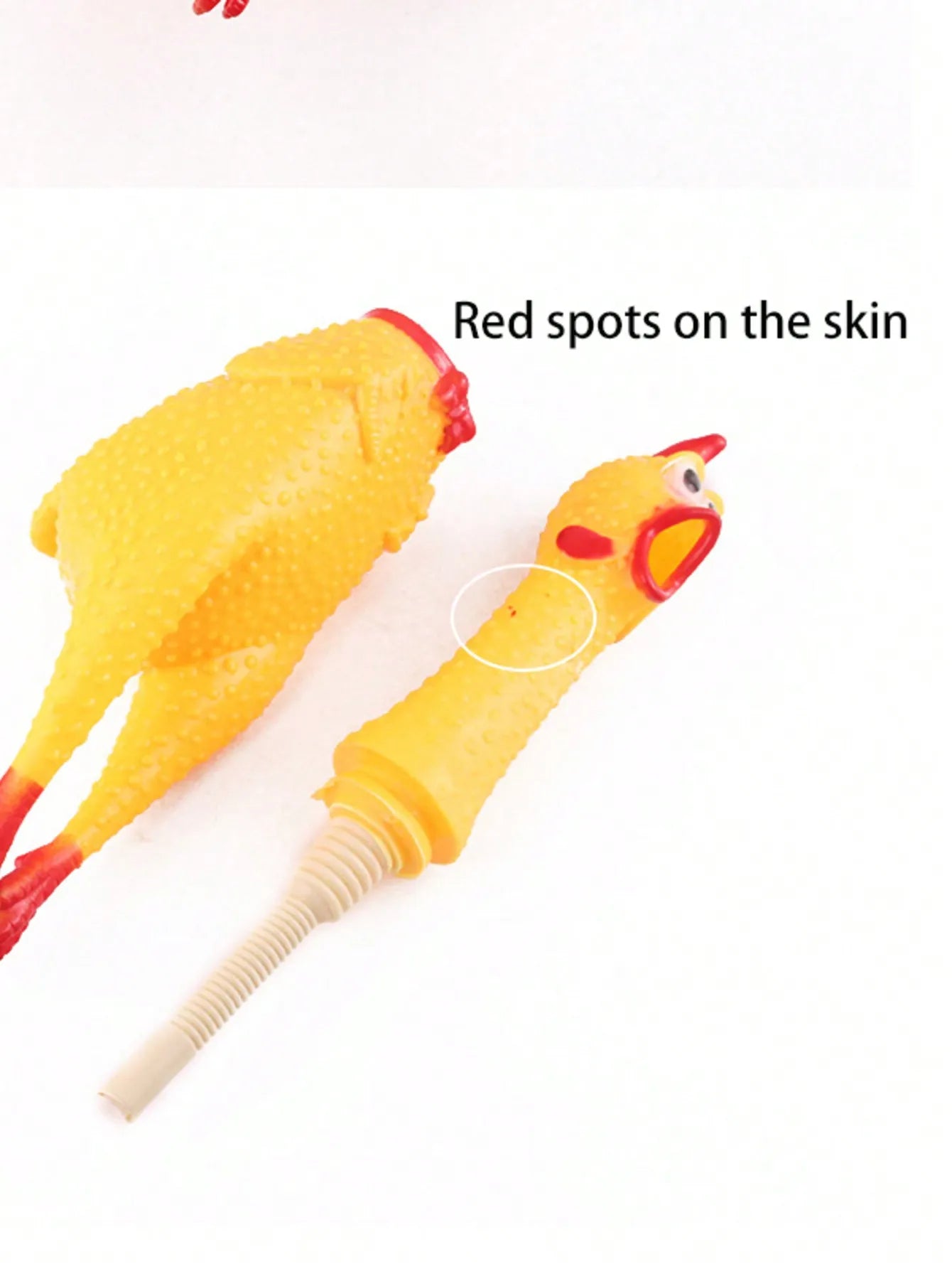 Big Small Screaming Chicken Prank Novelty Stress Relief Toy Funny Qme