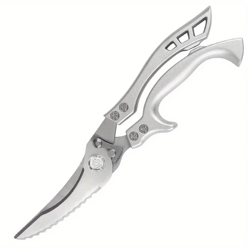 Heavy Duty Kitchen Shears, Stainless Steel Multi-function Scissors for Meat Bone Qme 1pc