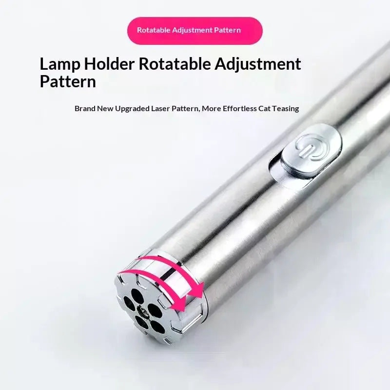 4 Patterns Multi-Pattern Cat Toy Pen Pet Toy Infrared Constant-On Switch Cat Toy Qme