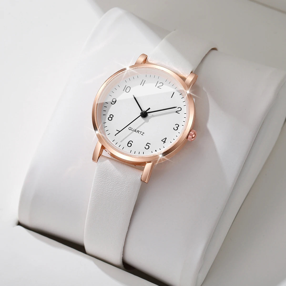 2026 Thin strap small dial female student belt watch, women's exam specific quartz watch, women's digital watch Qme Arabic A No Box