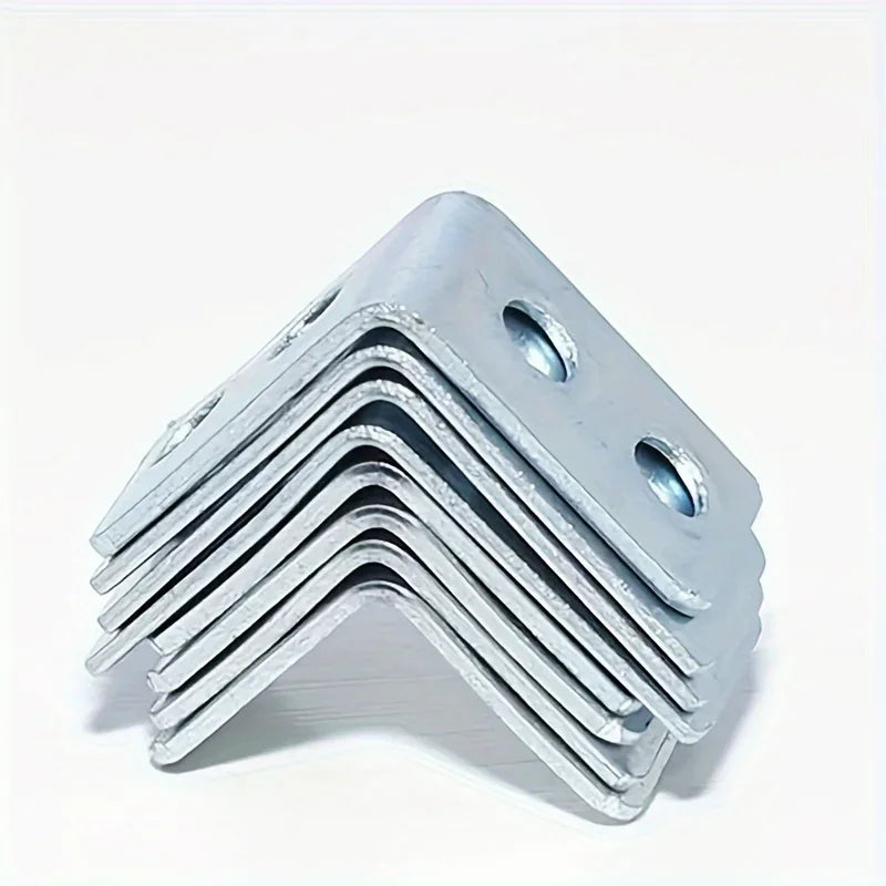 12Pack L-Shaped Steel Corner Braces - Metal Right Angle Corner Brackets for Drawer Shelf Wall Bracket Fixing, Furniture Hardware Qme