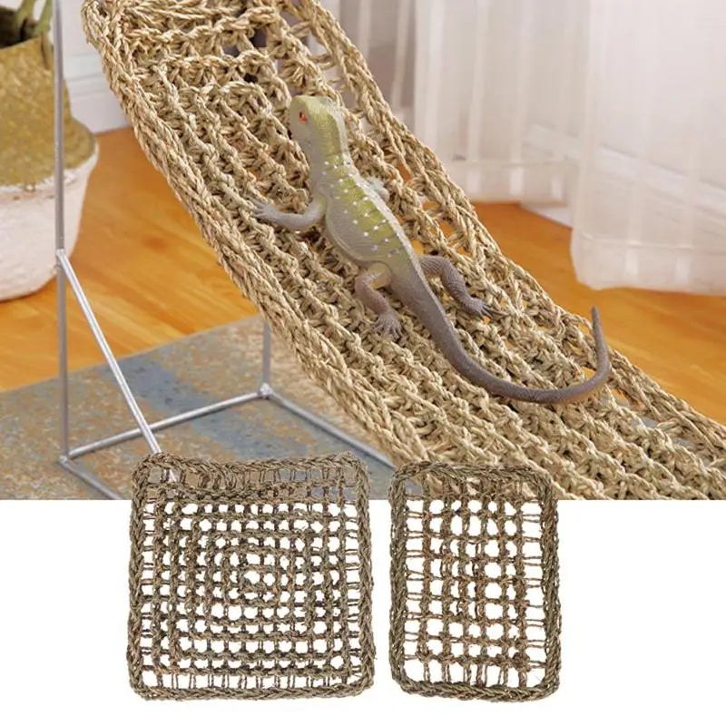 Lizard Lounger Hermit Crabs Geckos Bed Birds Reptile Mats Hammock Qme