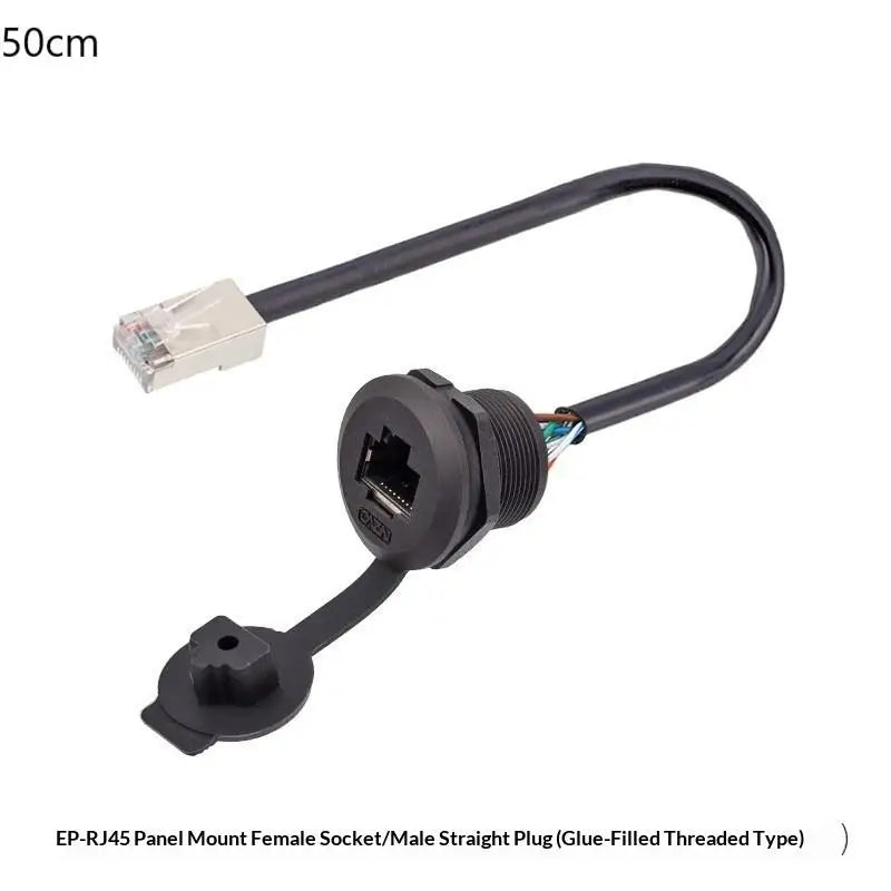 Easy Install LR20 M20 Waterproof RJ45 Network Cable Connector 8P8C Qme 50cm A2