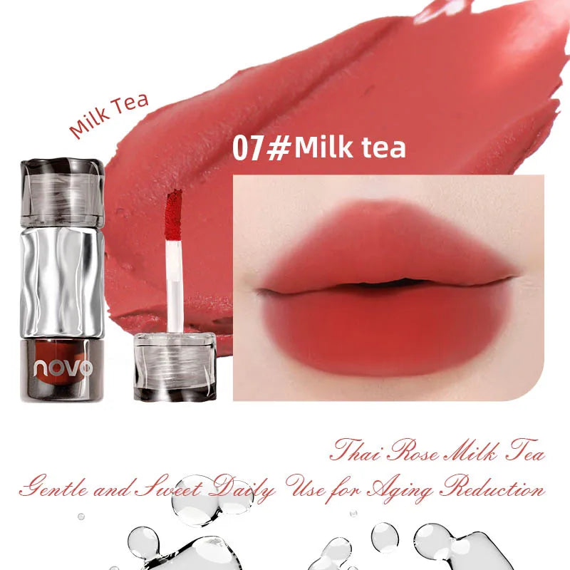 Waterproof Matte Lipstick, Long-Lasting Wear Non-Stick Cup Lip Gloss, Velvet Like Matte Texture, Suitable For Daily Qme 07