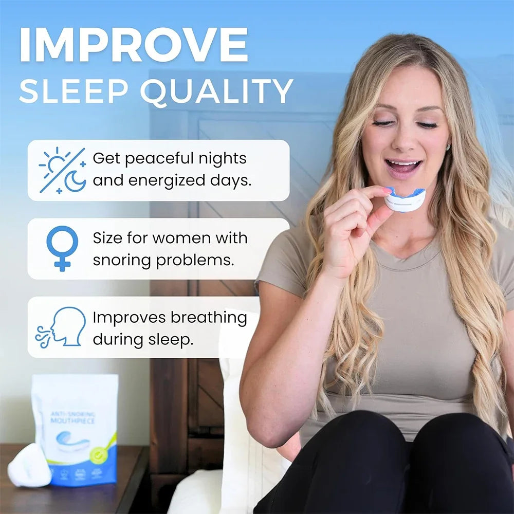 Adjustable Anti-snore Mouthpiece Sleeping Mouth Guard Stop Snoring Qme