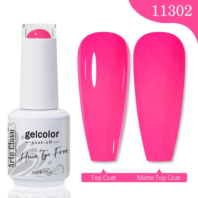 Arte Clavo Red Series Nail Polish Party Colors Gel Varnishes All