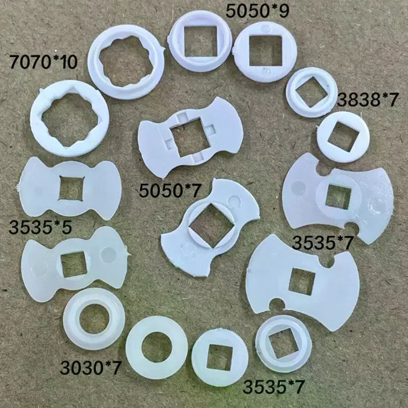 10Pcs Plastic LED Insulation Gasket Stator Spacer For 3535 5050 7070 L2 XPL XPG 50 70 Series LED Emitter Diodes Electronic Qme