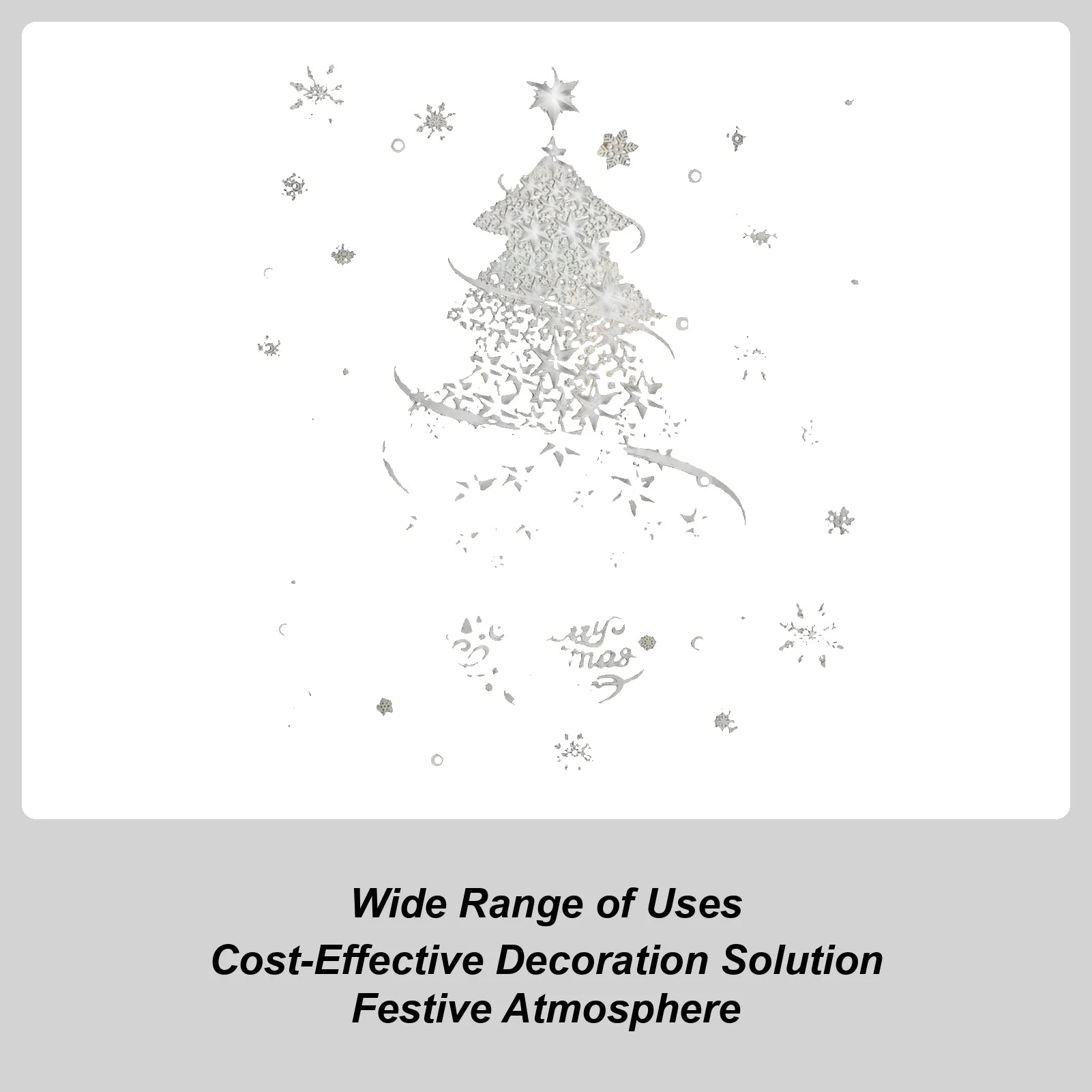 Christmas Window Clings 2 Sheets Decals 13 7 X Static Tree Seasonal Qme