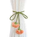 Fashion Flower Shape Curtain Tieback Elastic Band Window Buckles Qme Orange