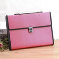 Multi Level Long File Organizer Expandable Business Folder Tear Proof Qme Red