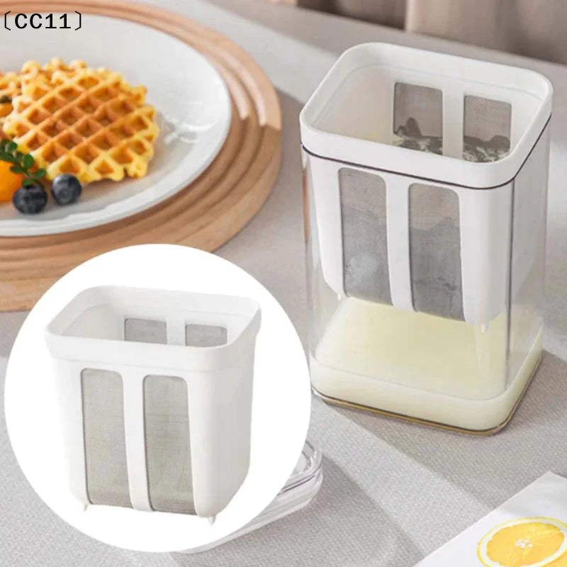Yogurt Filter Strainer Fine Mesh Transparent Box Homemade Screen Qme