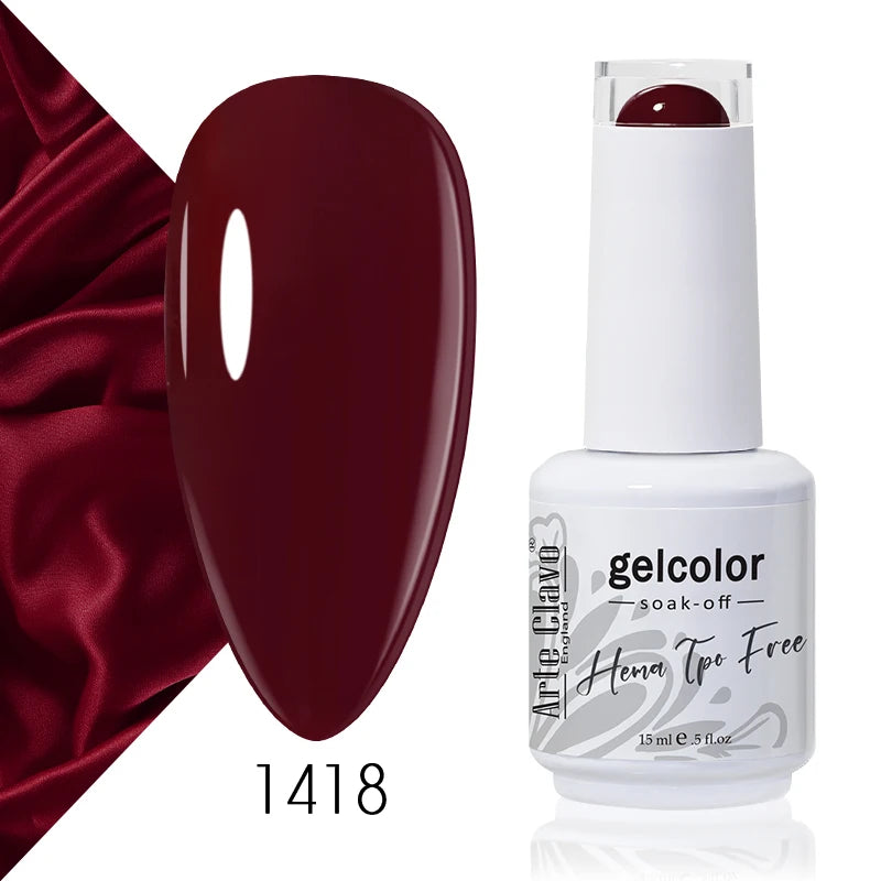 Arte Clavo Colourful Gel Nail Polish Art Varnishes Macaron Semi Qme
