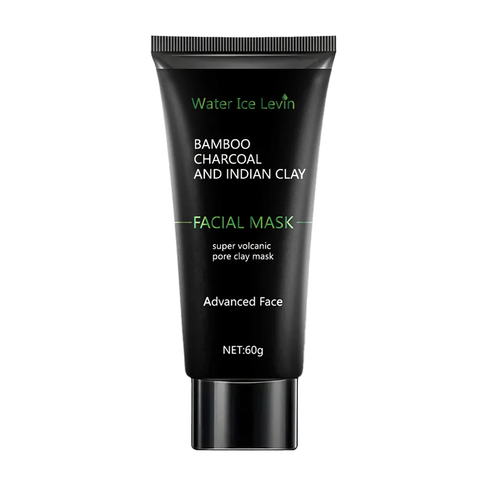 Bamboo Charcoal Black Mask, Deeply Moisturizing, Deep Cleansing and Oil Control, Absorbs Dirt, Bids Farewell to Rough Skin, Makes Skin More Delicate, Anti-Stretch Mask, Suitable for Both Men and Women Qme One Bottle 60g