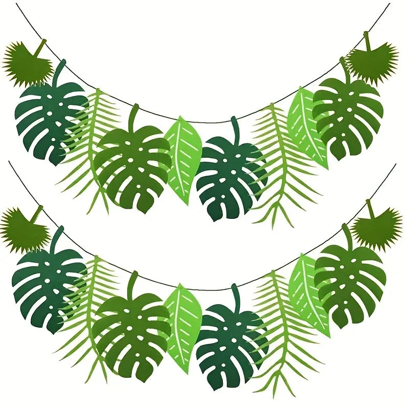 1 Felt Pulling Flower Theme Party Decoration Classroom Plant Leaf Products Pendant Qme