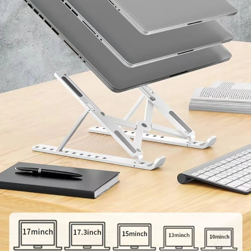 Large Plastic Ten-speed Laptop Holder Foldable Convenient Notebook Qme