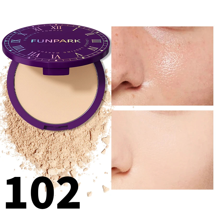 5 Matte Full Coverage Pressed Powder Foundation Oil Control Flawless Qme 102